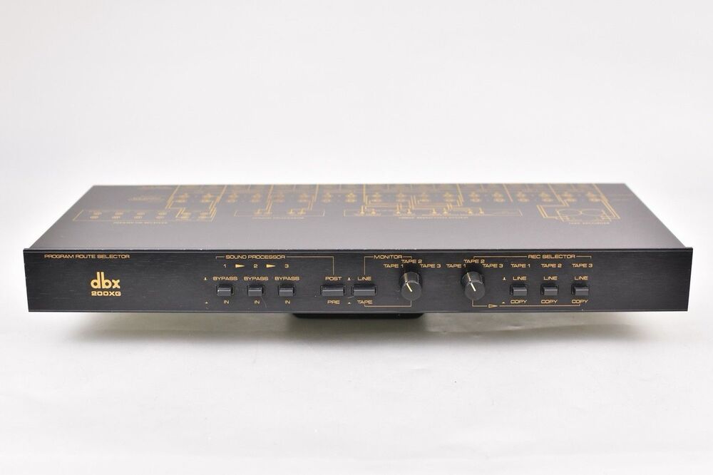 dbx 200xg program route selector vintage hi-fi unit noise reduction japan